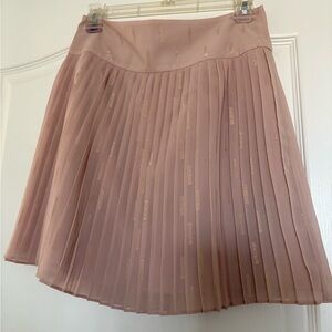 LOFT Blush Pink Pleated Mini Skirt